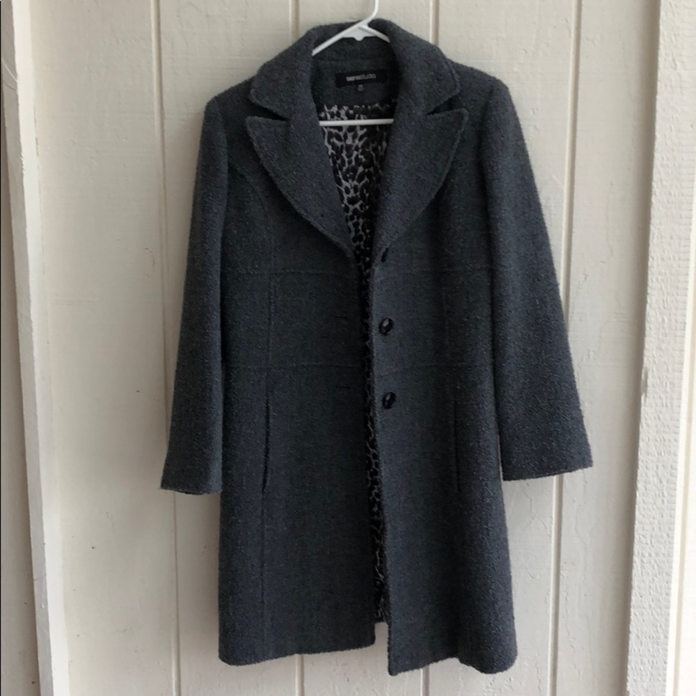 Grey peacoat